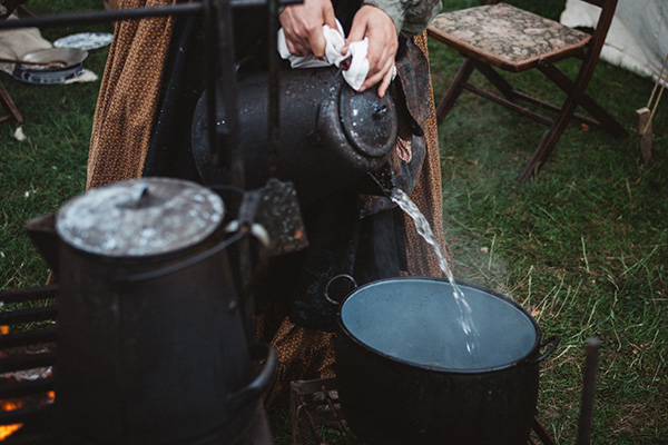 Heat the water to a boiling