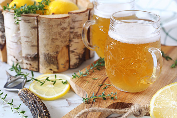 Ingredients for shandy beer recipe